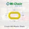 Mr. Chain 2in#8, 51mmx100ft SftyGreen/White Alt Plastic Barrier Chain 50033-100 - alternate 4